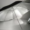 Blitzschirm schwarz silber 100cm